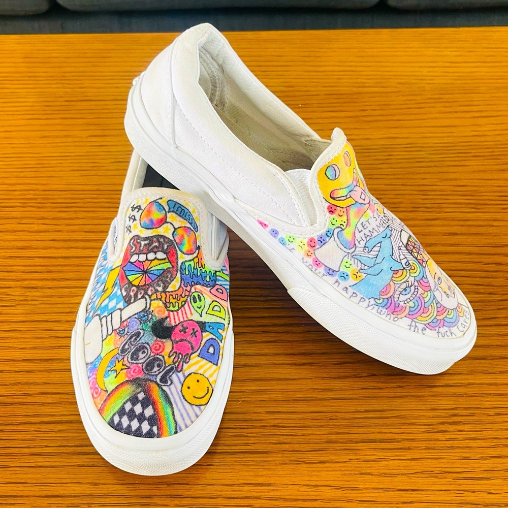 Vans Slip On Sneakers 
Women’s Size 7.5, Men’s Size 6